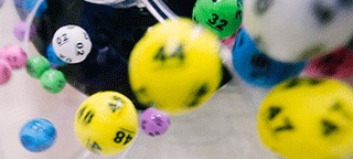 bingo balls in play