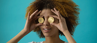 using coins for eyes