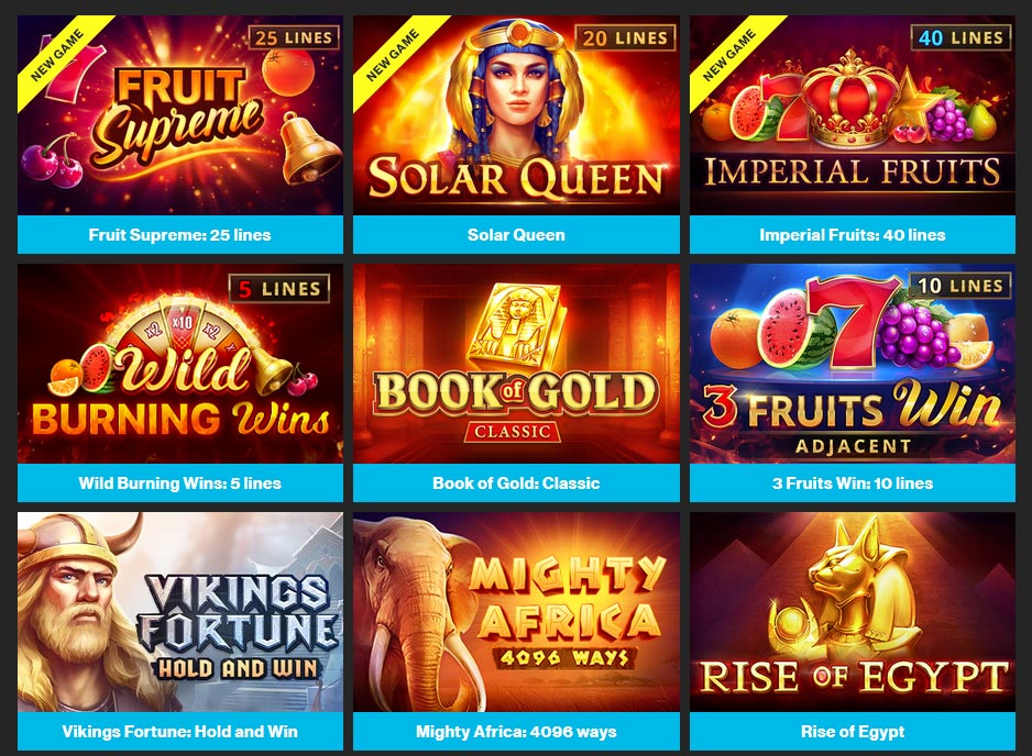 Playson Software Slot Games Screen Shot