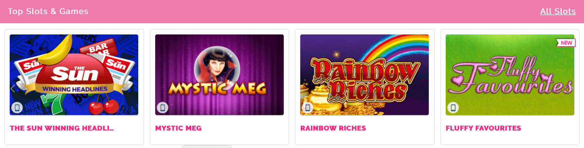 Top Slots and Games To Play at Fabulous Bingo