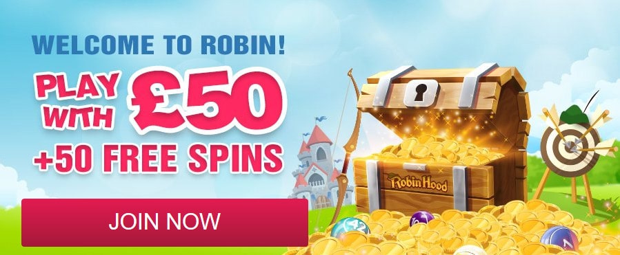 Robin Hood Bingo Welcome Offer Bonus