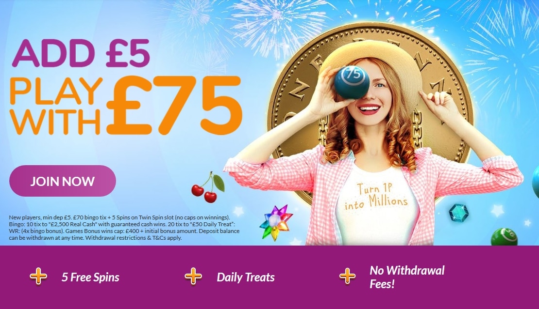 Buzz Bingo Welcome Offer - £30 in Bonuses